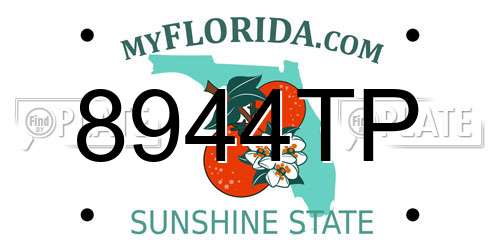 8944TP Florida License Plate