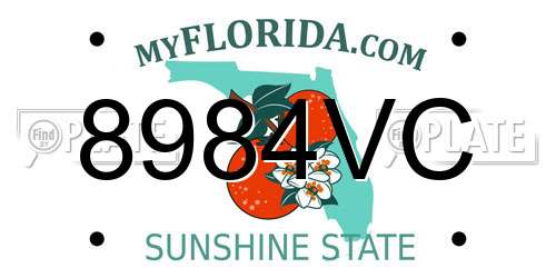 8984VC Florida License Plate