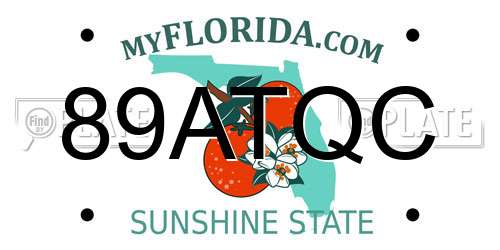 89ATQC Florida License Plate