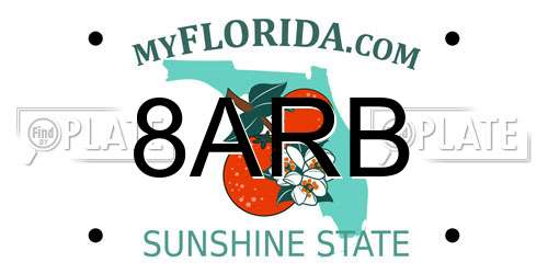 8ARB Florida License Plate
