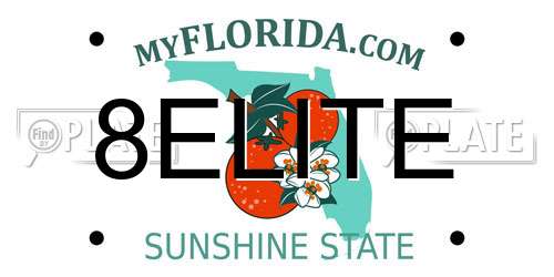 8ELITE Florida License Plate