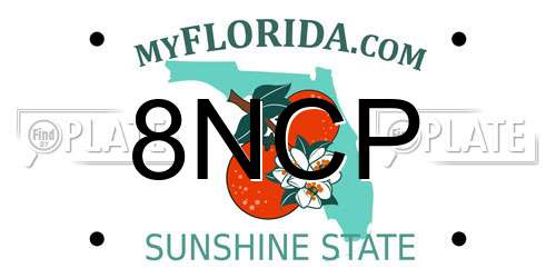8NCP Florida License Plate