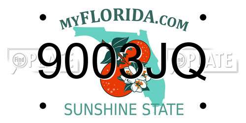 9003JQ Florida License Plate