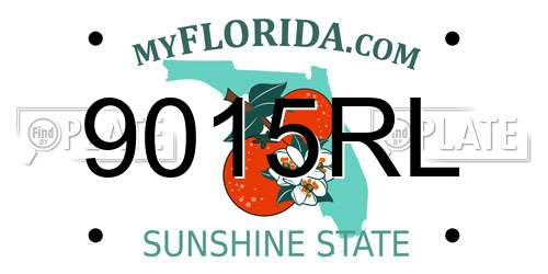 9015RL Florida License Plate