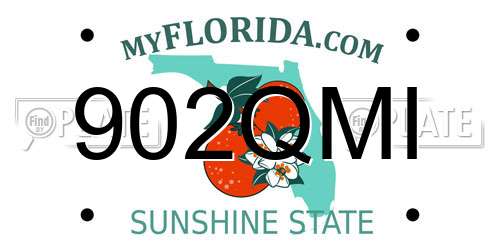 902QMI Florida License Plate