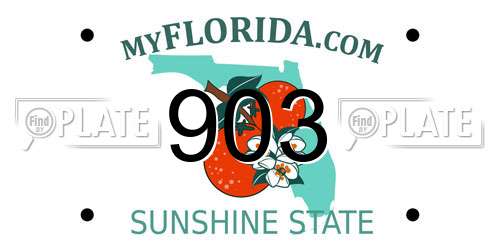 903 Florida License Plate