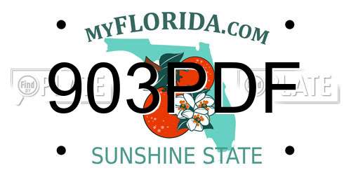 903PDF Florida License Plate