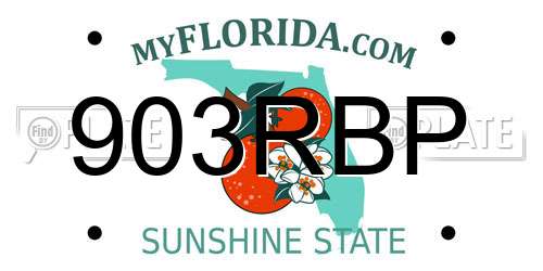 903RBP Florida License Plate