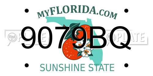 9079BQ Florida License Plate