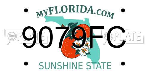 9079FC Florida License Plate