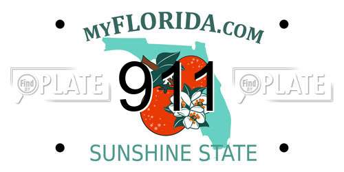 911 Florida License Plate
