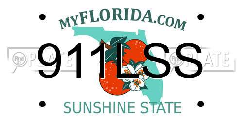 911LSS Florida License Plate