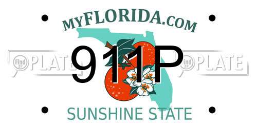 911P Florida License Plate