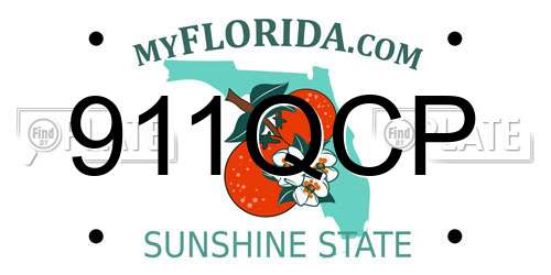 911QCP Florida License Plate