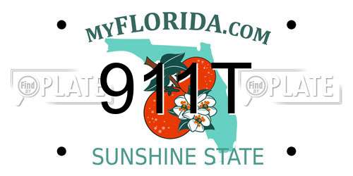 911T Florida License Plate