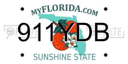 911YDB Florida License Plate
