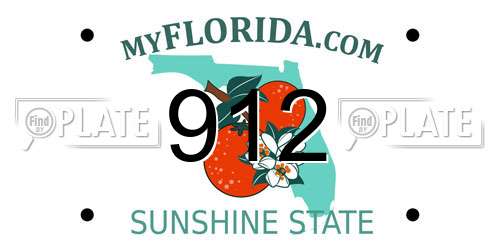 912 Florida License Plate