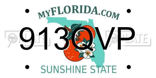913QVP Florida License Plate