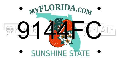 9144FC Florida License Plate