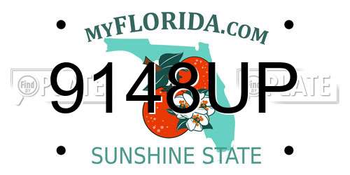 9148UP Florida License Plate
