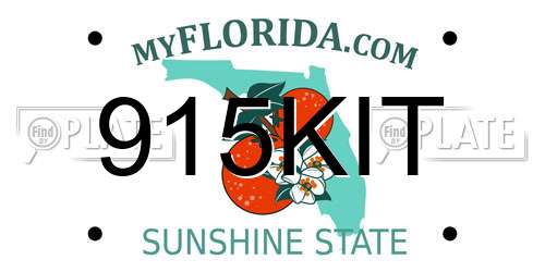 915KIT Florida License Plate