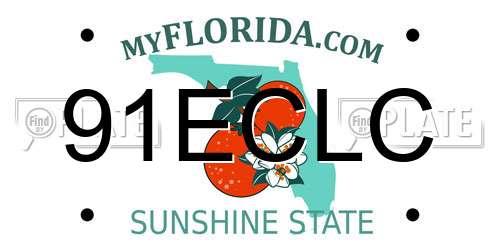 91ECLC Florida License Plate