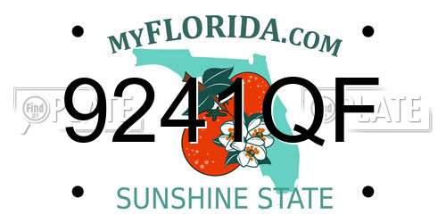 9241QF Florida License Plate