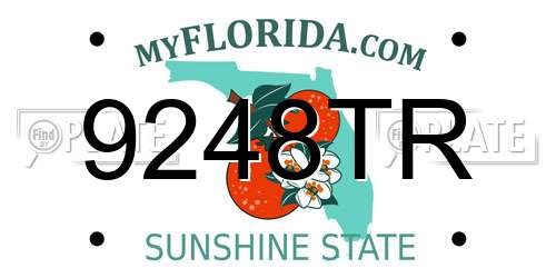 9248TR Florida License Plate