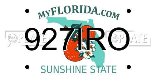 927IRO Florida License Plate