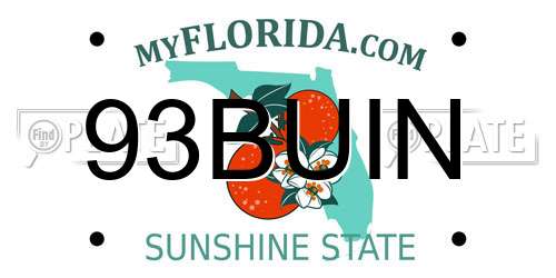 93BUIN Florida License Plate