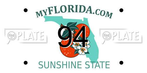 94 Florida License Plate