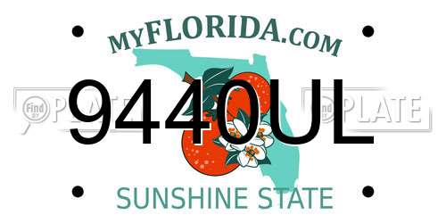 9440UL Florida License Plate