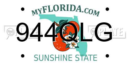 944QLG Florida License Plate