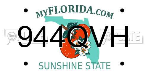 944QVH Florida License Plate