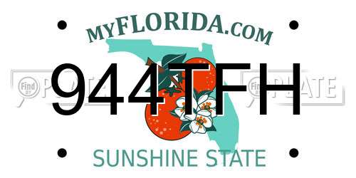 944TFH Florida License Plate
