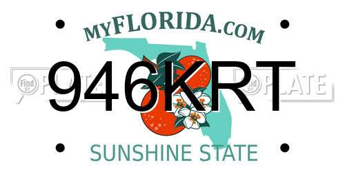 946KRT Florida License Plate