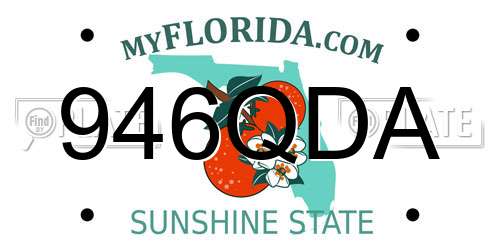 946QDA Florida License Plate