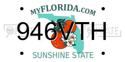 946VTH Florida License Plate