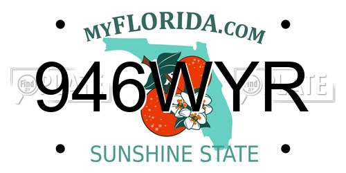946WYR Florida License Plate