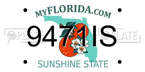 9471IS Florida License Plate