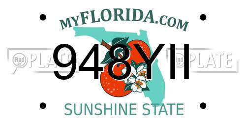 948YII Florida License Plate
