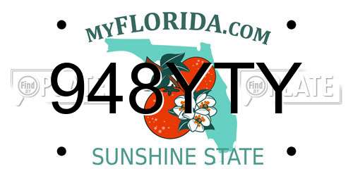 948YTY Florida License Plate