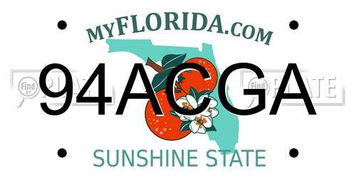 94ACGA Florida License Plate