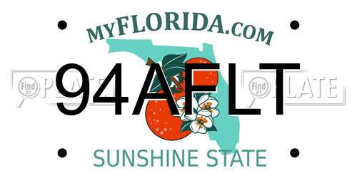 94AFLT Florida License Plate
