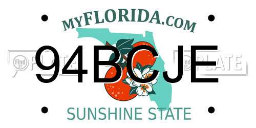 94BCJE Florida License Plate