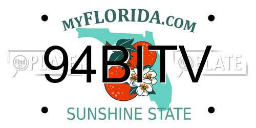 94BITV Florida License Plate