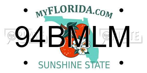 94BMLM Florida License Plate