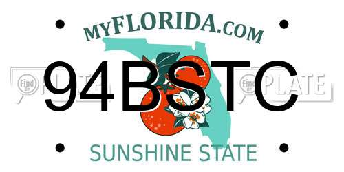 94BSTC Florida License Plate