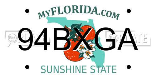 94BXGA Florida License Plate