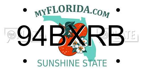 94BXRB Florida License Plate